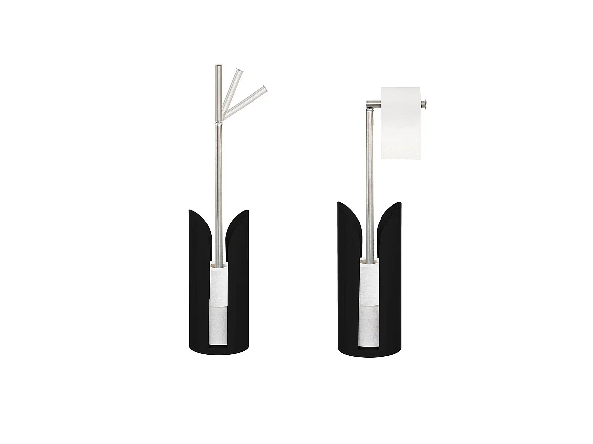 Dérouleur de Papier Toilette "Flexible" 58cm Noir