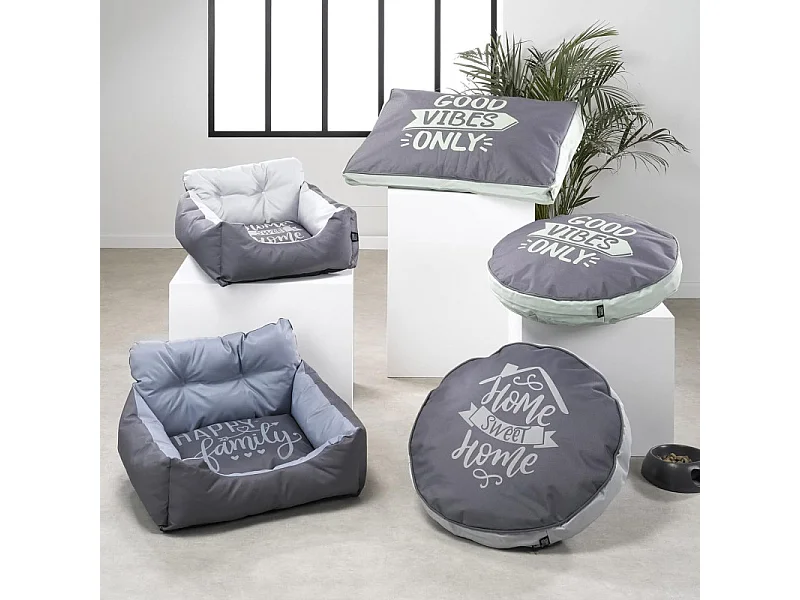 Coussin pour Chien & Chat "Good Vibes" 80cm Vert