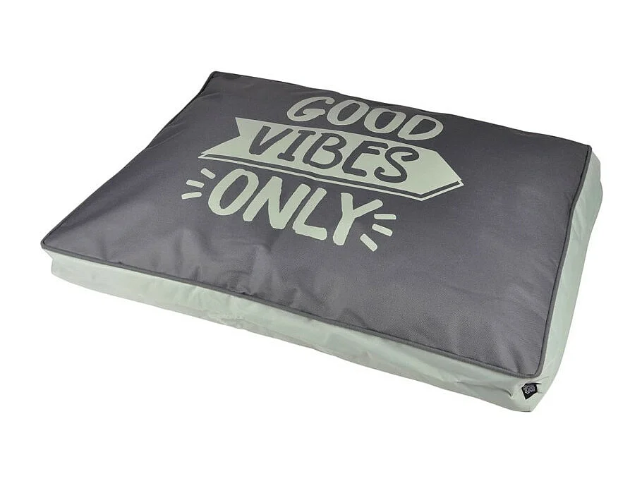 Coussin pour Chien & Chat "Good Vibes" 80cm Vert
