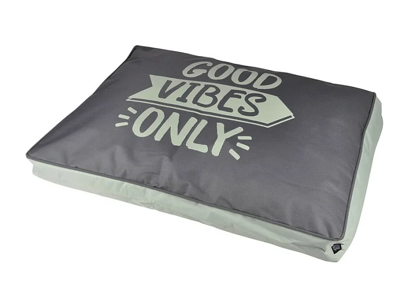 Coussin pour Chien & Chat "Good Vibes" 80cm Vert