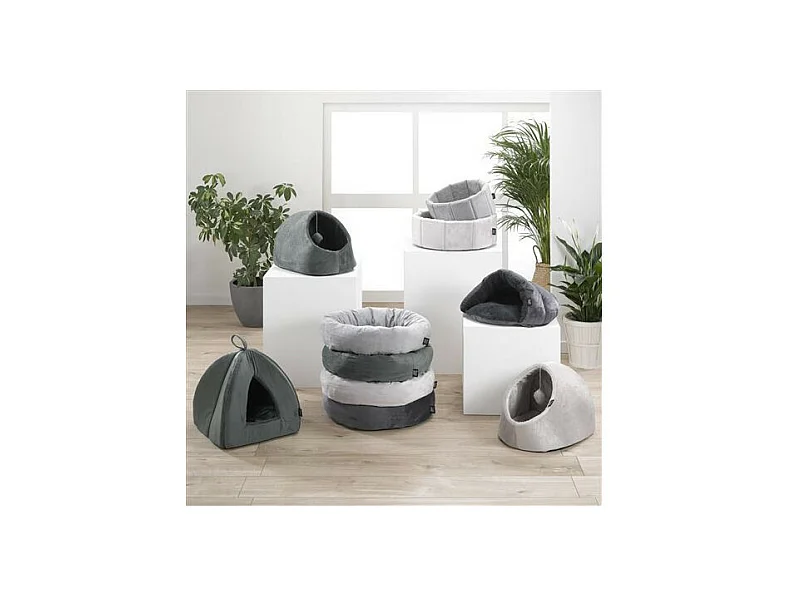 Coussin Rond pour Chat "Sweet Cat" 50cm Vert Foncé