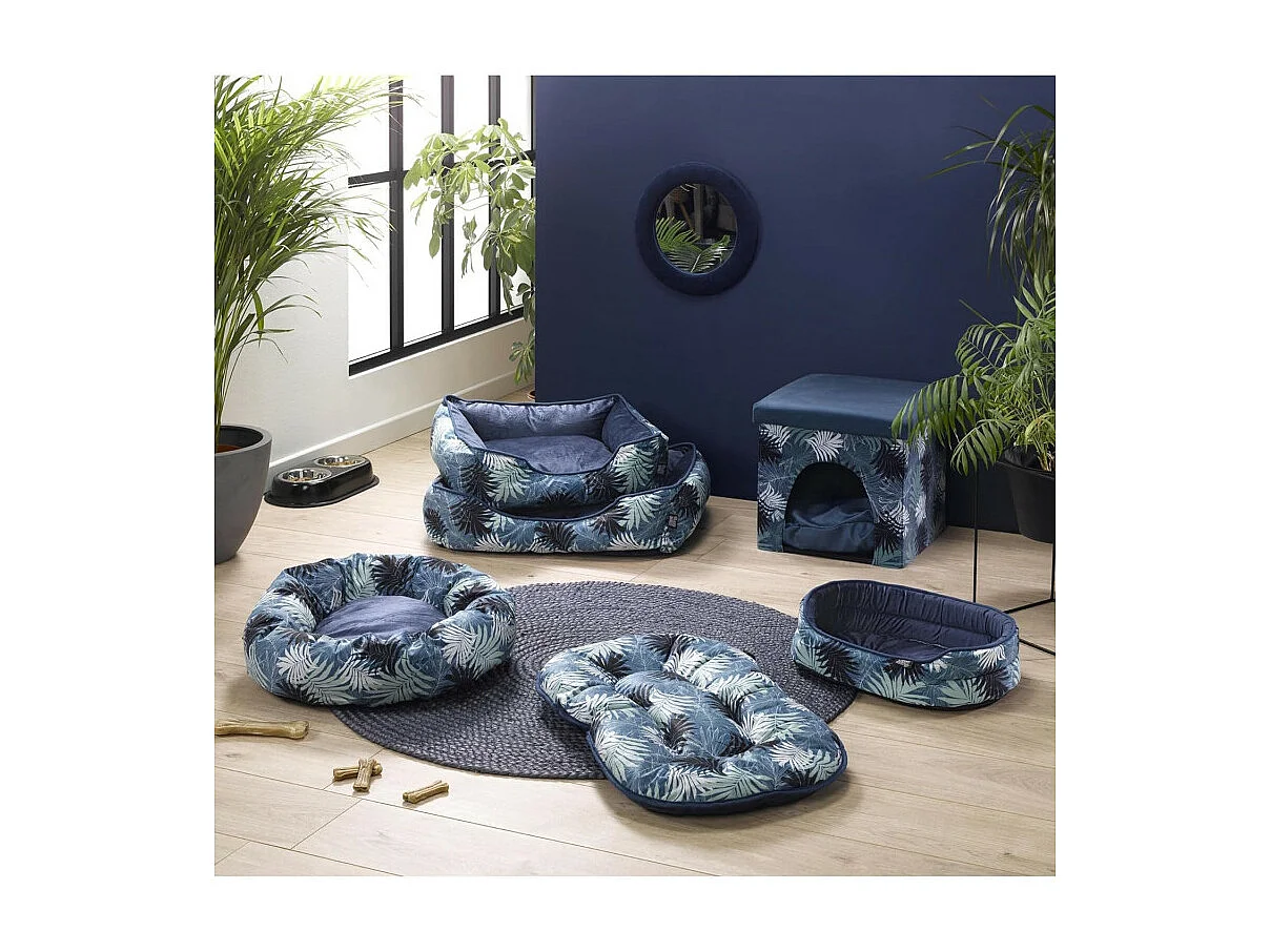 Coussin pour Chien & Chat "Eden" 69cm Bleu