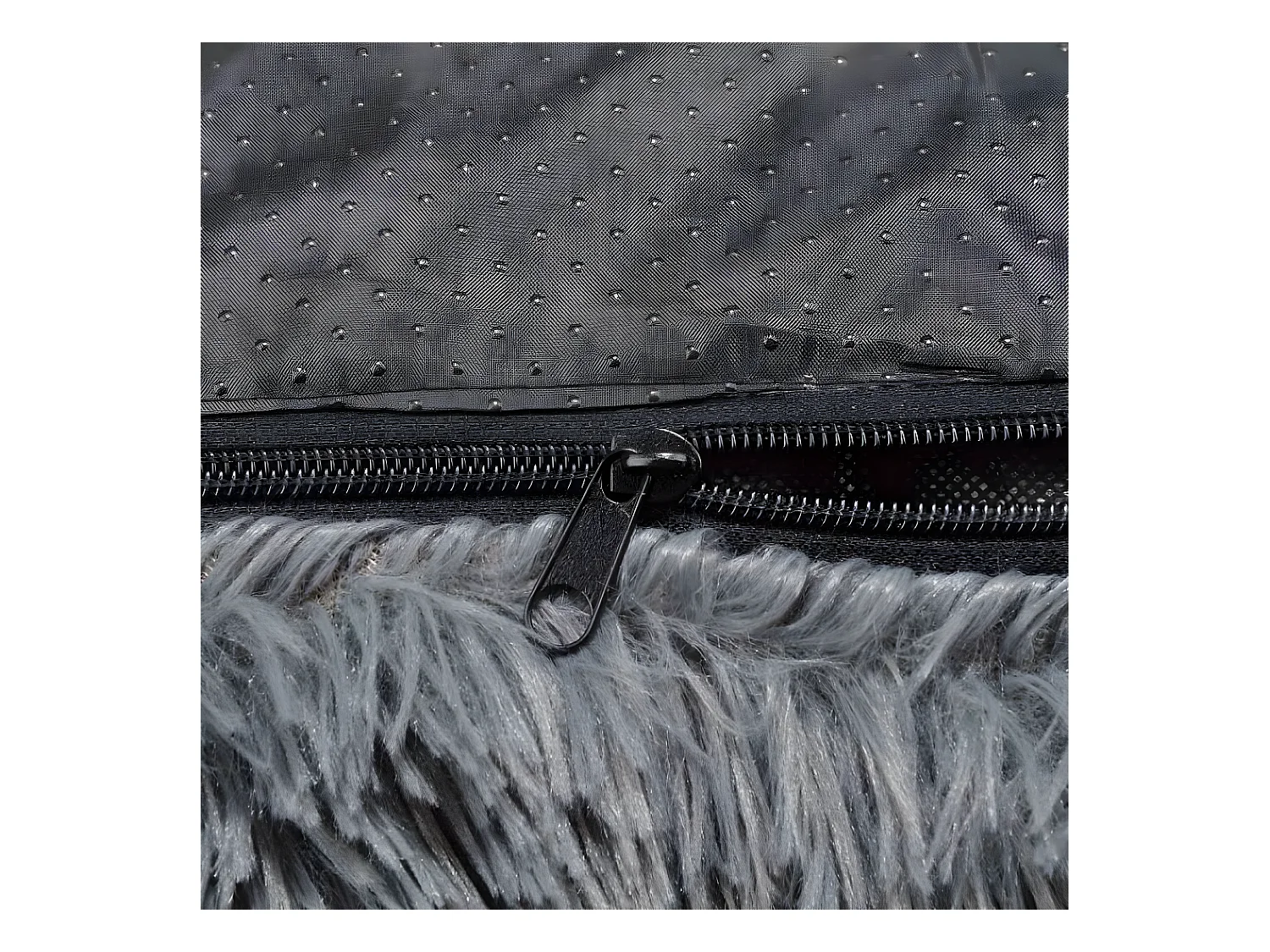 Protège Canapé & Traversin "Fluffy" 120cm Anthracite