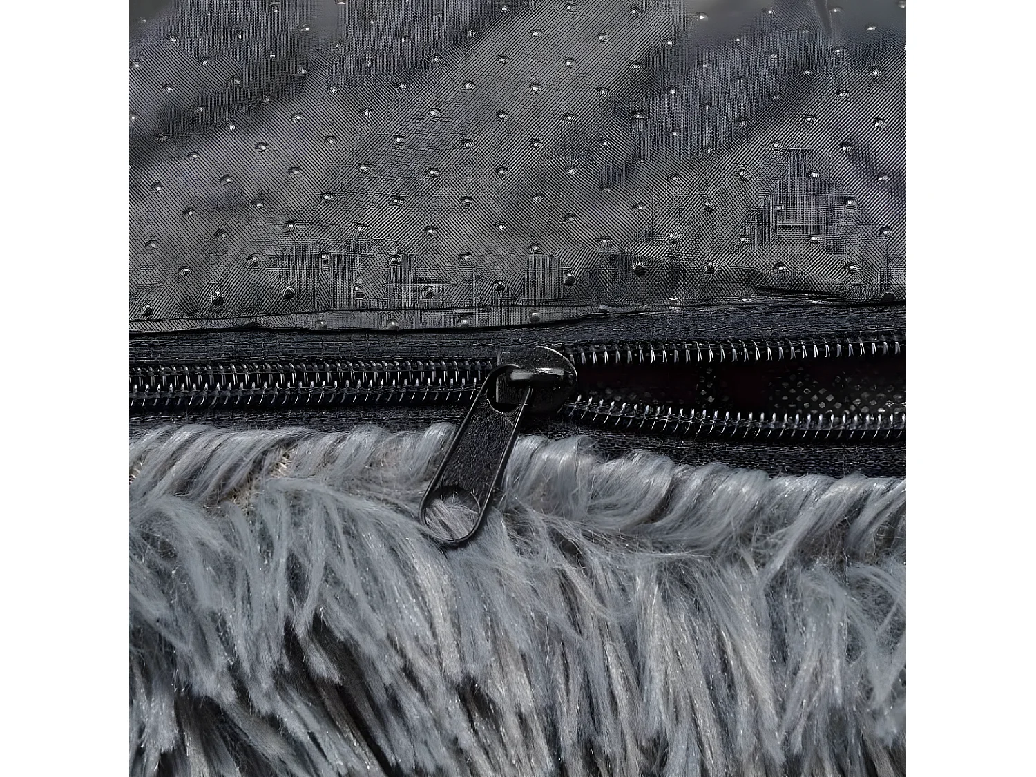 Protège Canapé & Traversin "Fluffy" 120cm Anthracite