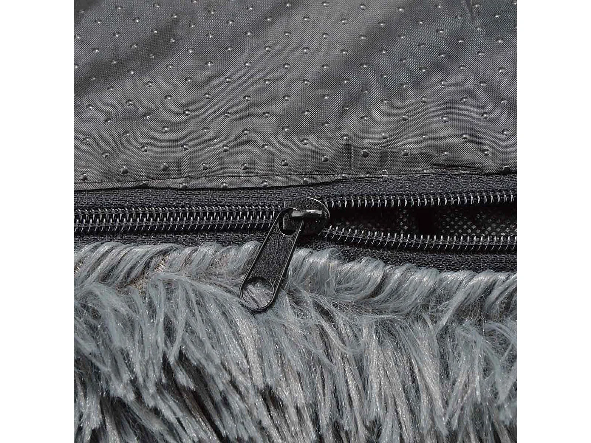 Protège Canapé & Traversin "Fluffy" 120cm Anthracite