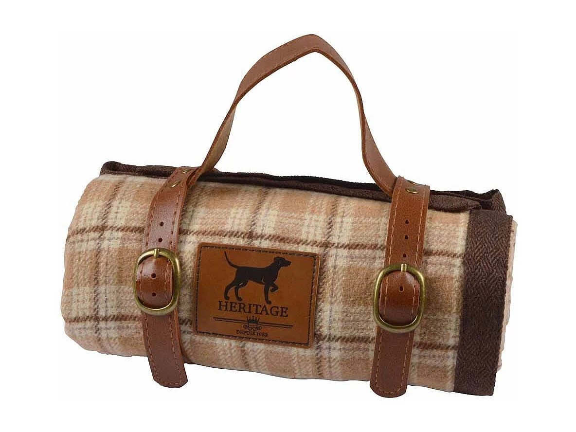 Plaid pour Chien & Chat "Héritage" 70x100cm Noisette