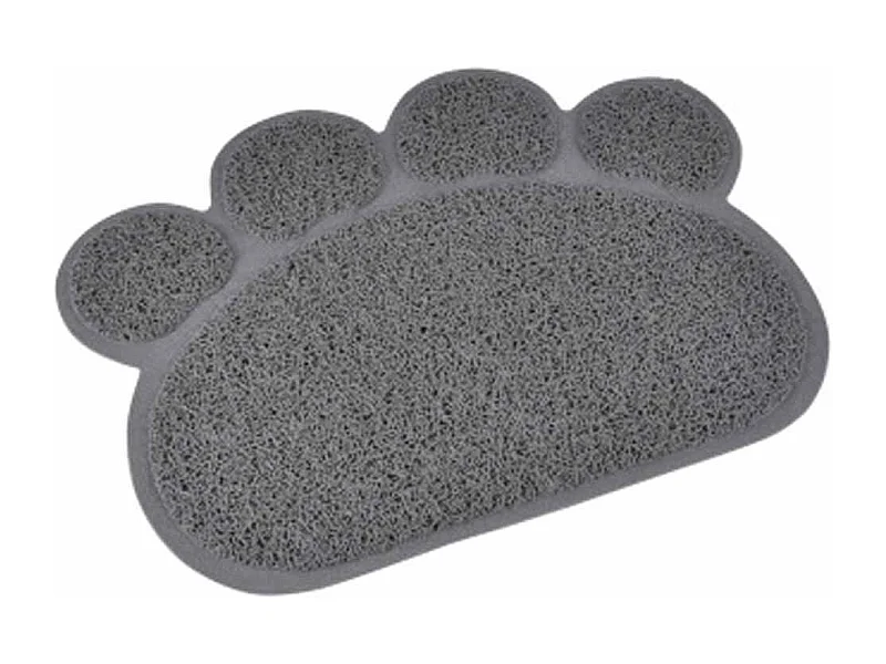 Tapis Repas pour Chien & Chat "Pattes" 40cm Gris