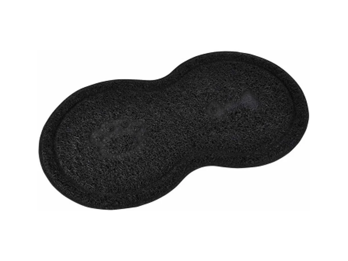 Tapis Repas pour Chien & Chat "Double" 46cm Noir