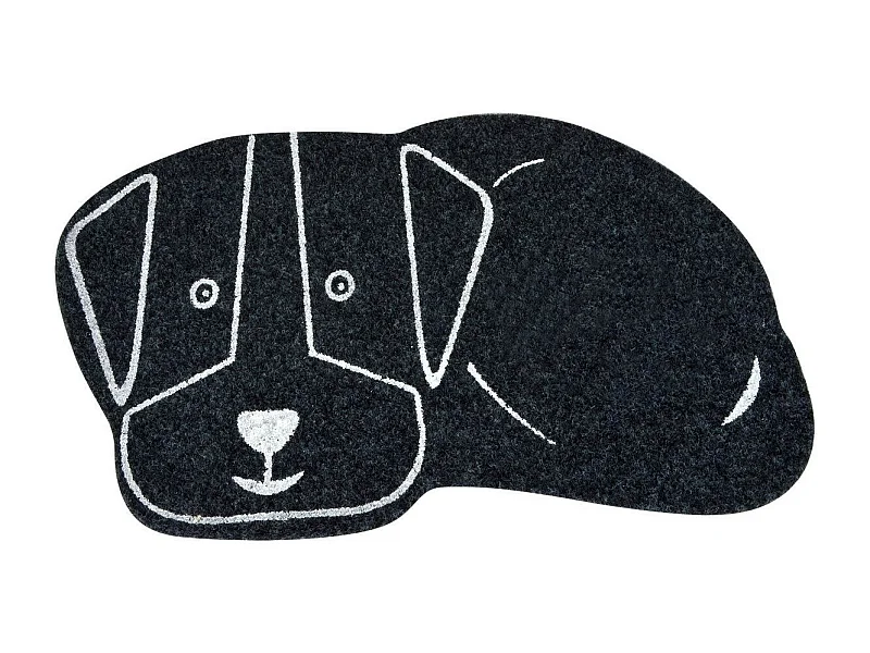 Tapis de Repas pour Chien "Feutrine" 60cm Noir