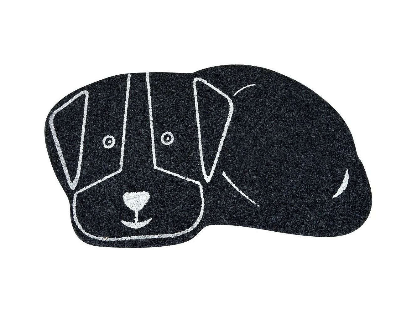Tapis de Repas pour Chien "Feutrine" 60cm Noir