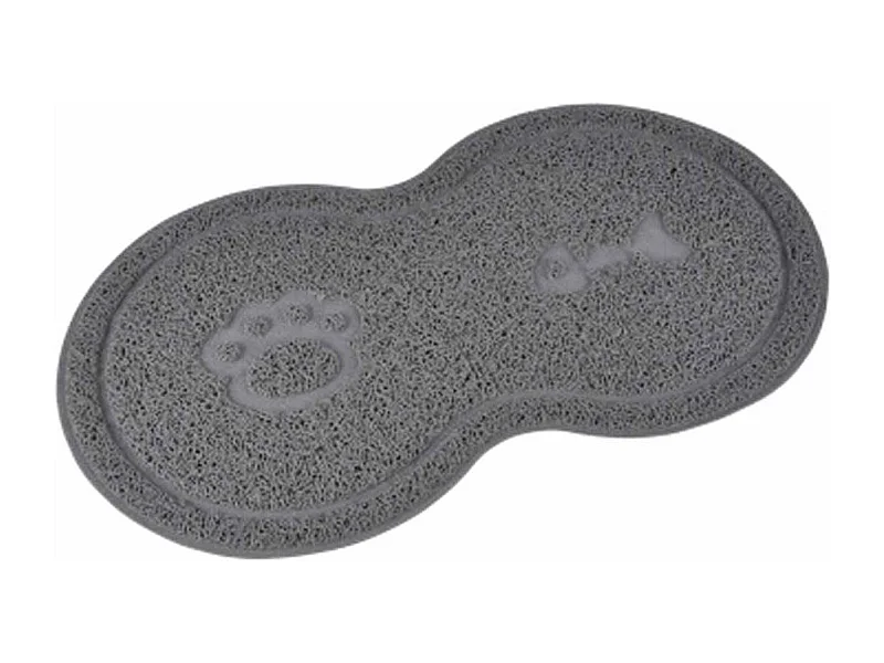 Tapis Repas pour Chien & Chat "Double" 46cm Gris