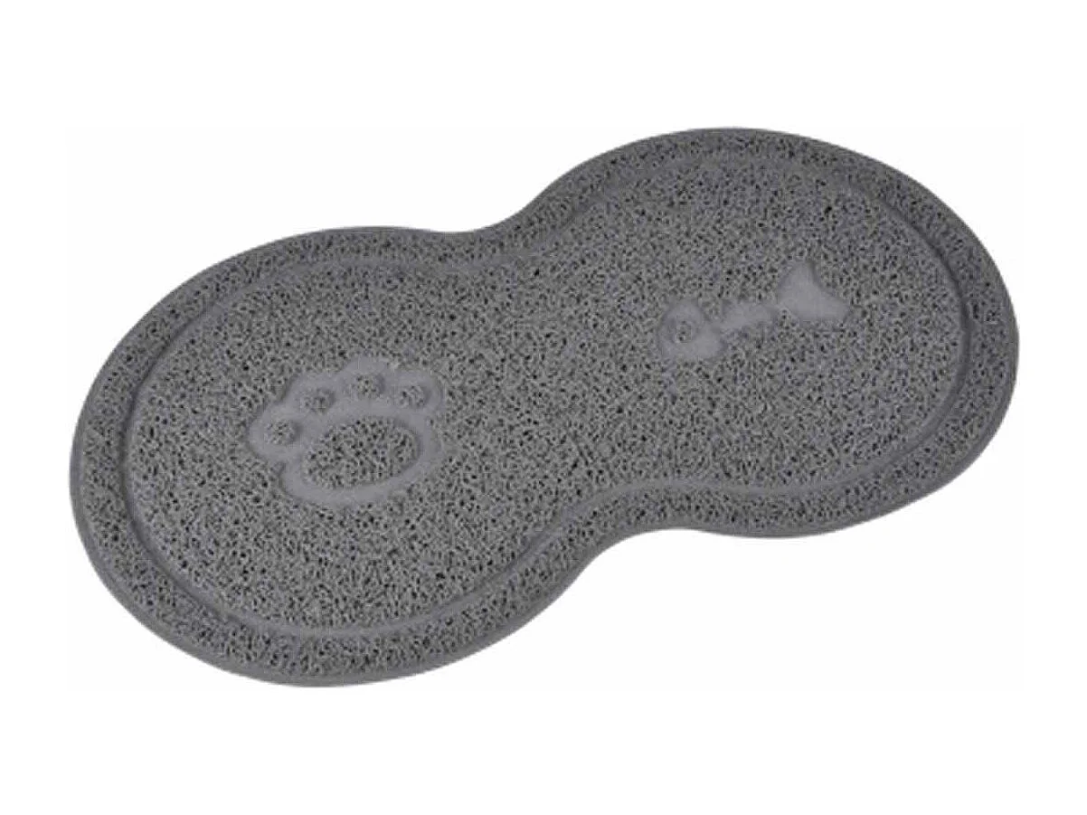 Tapis Repas pour Chien & Chat "Double" 46cm Gris