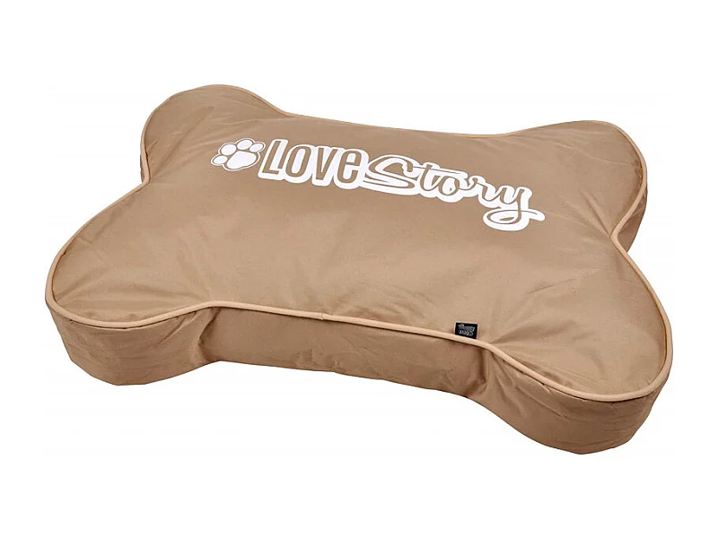 Coussin pour Chien "Forme Os Good Dog" 100cm Taupe