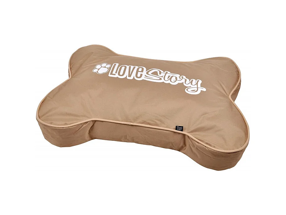 Coussin pour Chien "Forme Os Good Dog" 100cm Taupe