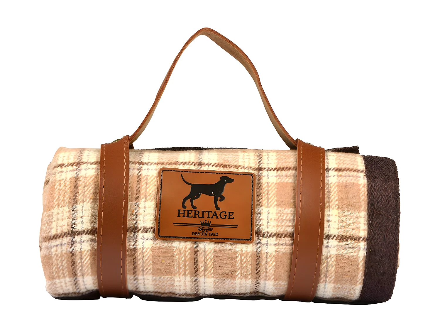 Plaid pour Chien & Chat "Héritage" 50x70cm Noisette