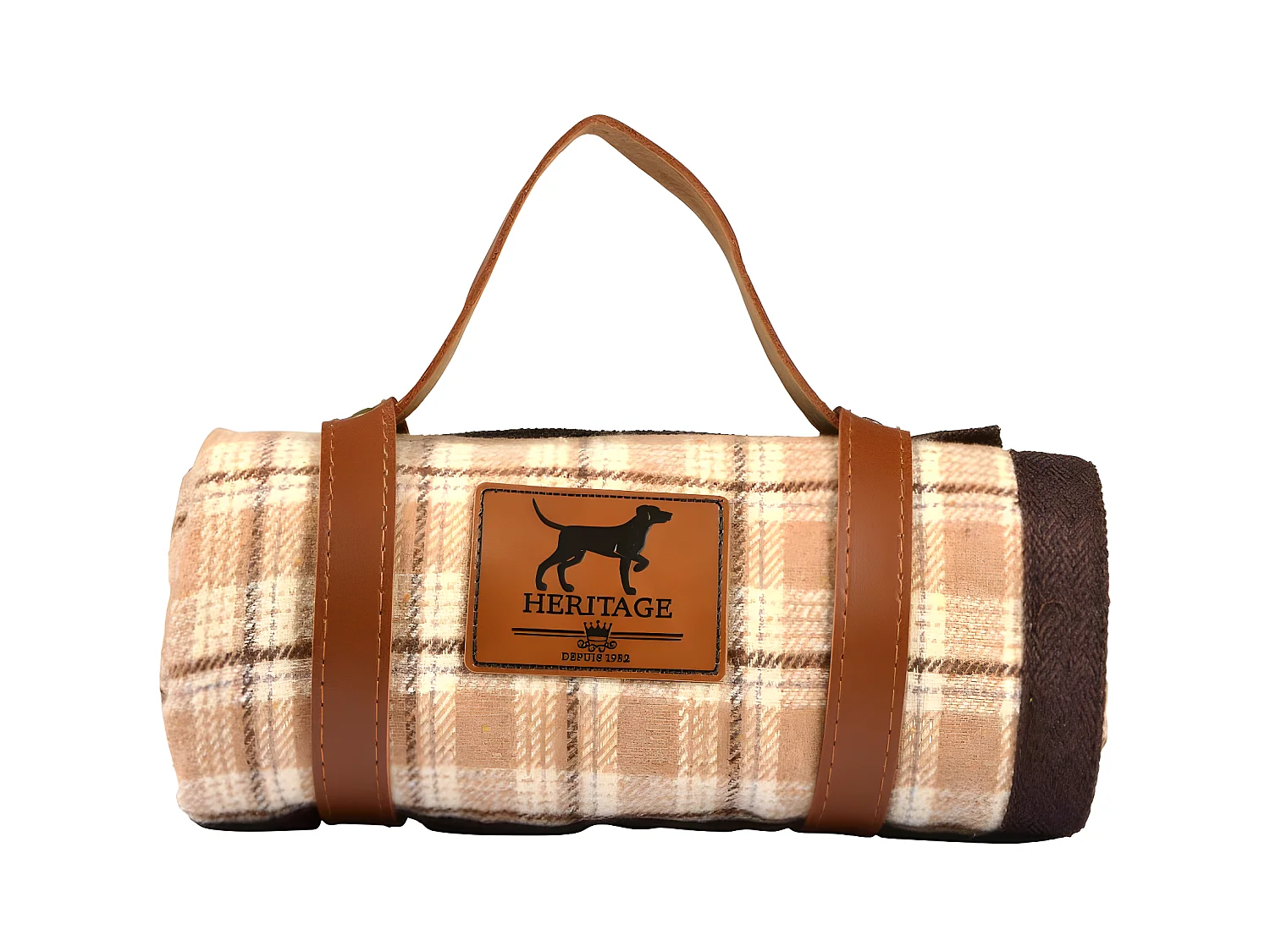 Plaid pour Chien & Chat "Héritage" 50x70cm Noisette