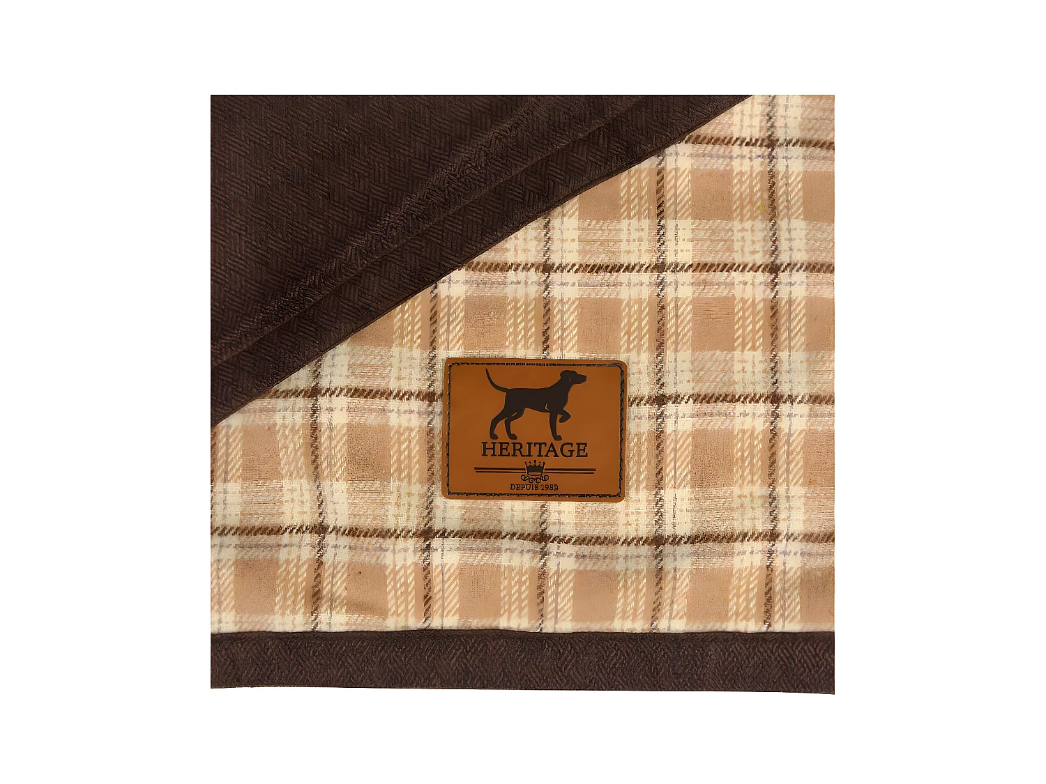 Plaid pour Chien & Chat "Héritage" 50x70cm Noisette