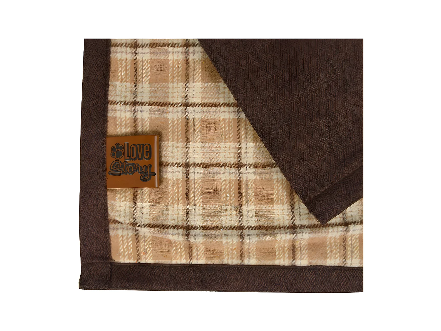 Plaid pour Chien & Chat "Héritage" 50x70cm Noisette