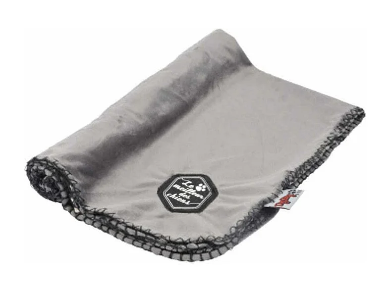 Plaid Polaire pour Chien "Patchy" 100cm Gris