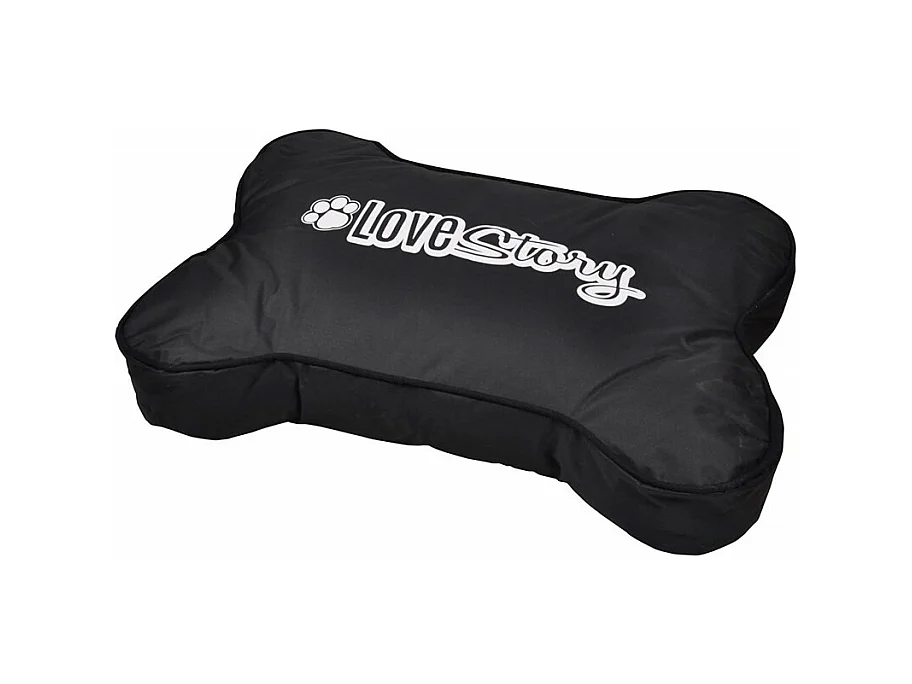Coussin pour Chien "Forme Os Good Dog" 100cm Noir
