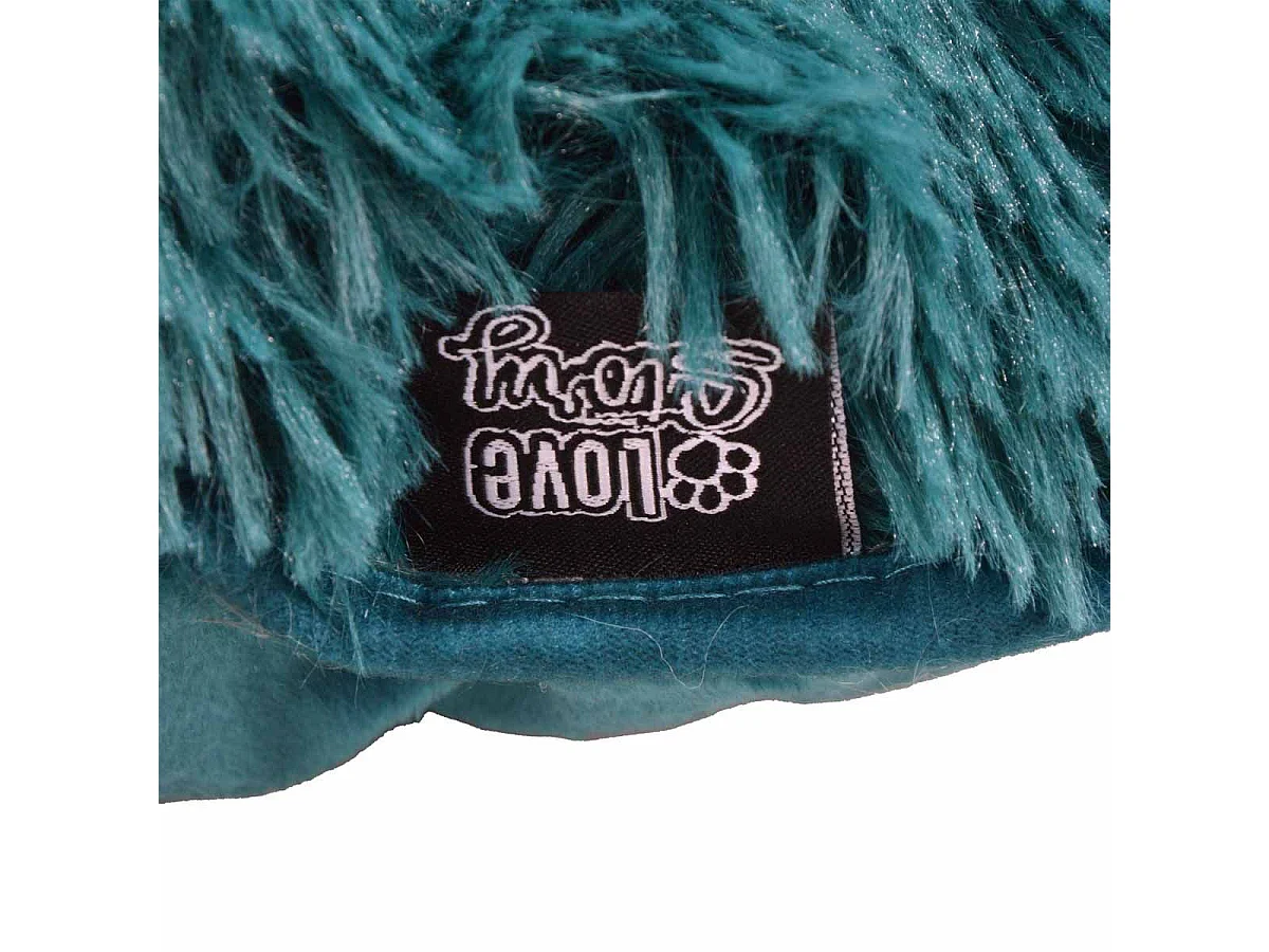 Coussin pour Chien & Chat "Fluffy" 77cm Émeraude