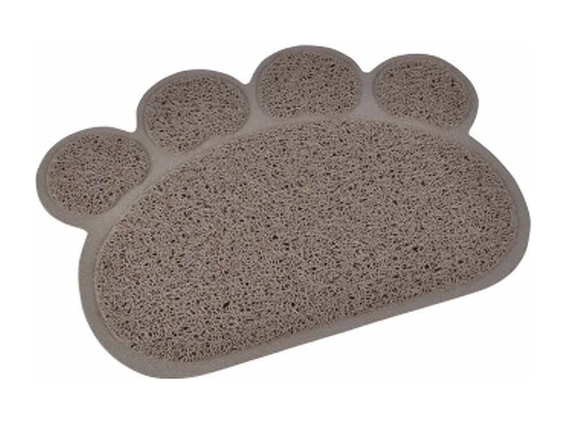 Tapis Repas pour Chien & Chat "Pattes" 40cm Taupe