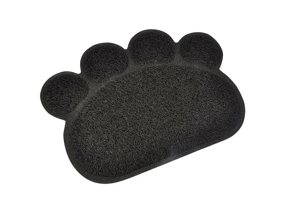 Tapis Repas pour Chien & Chat "Pattes" 40cm Noir