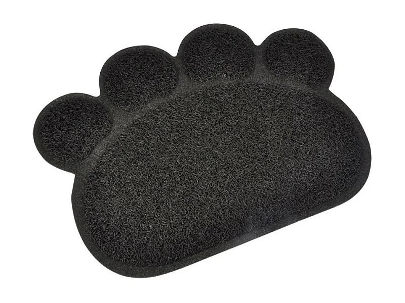Tapis Repas pour Chien & Chat "Pattes" 40cm Noir