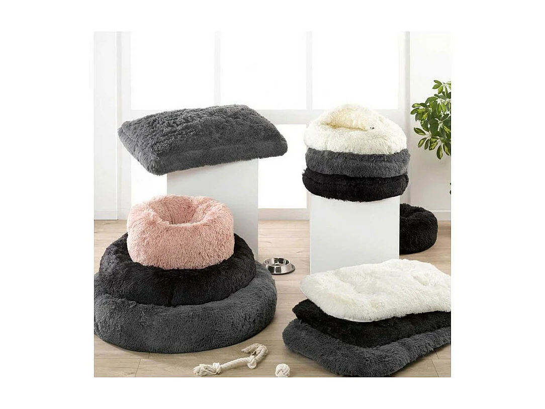 Coussin pour Chien & Chat "Fluffy" 107cm Écru