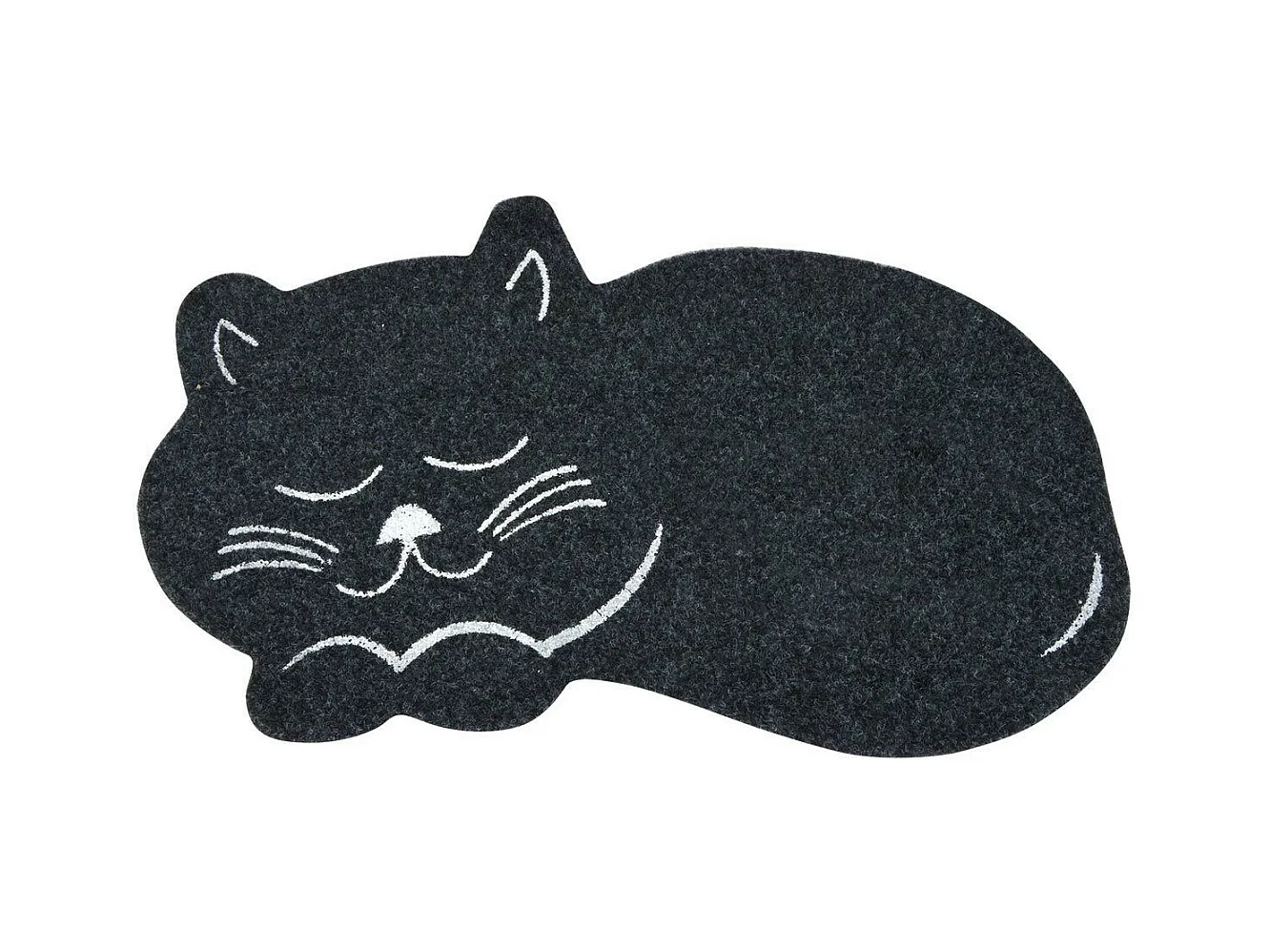 Tapis de Repas pour Chat "Feutrine" 60cm Noir
