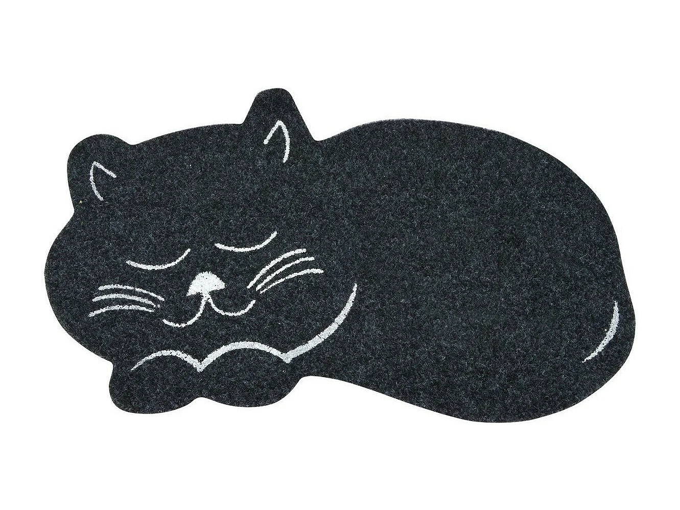 Tapis de Repas pour Chat "Feutrine" 60cm Noir