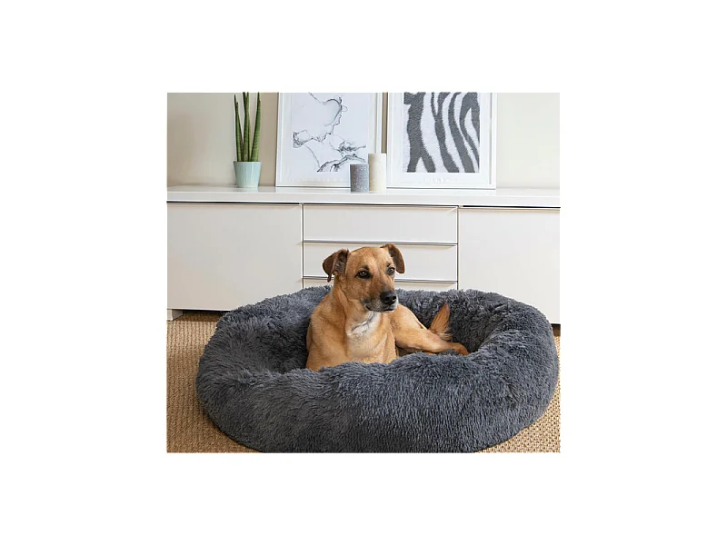 Coussin pour Chien & Chat "Fluffy" 95cm Anthracite