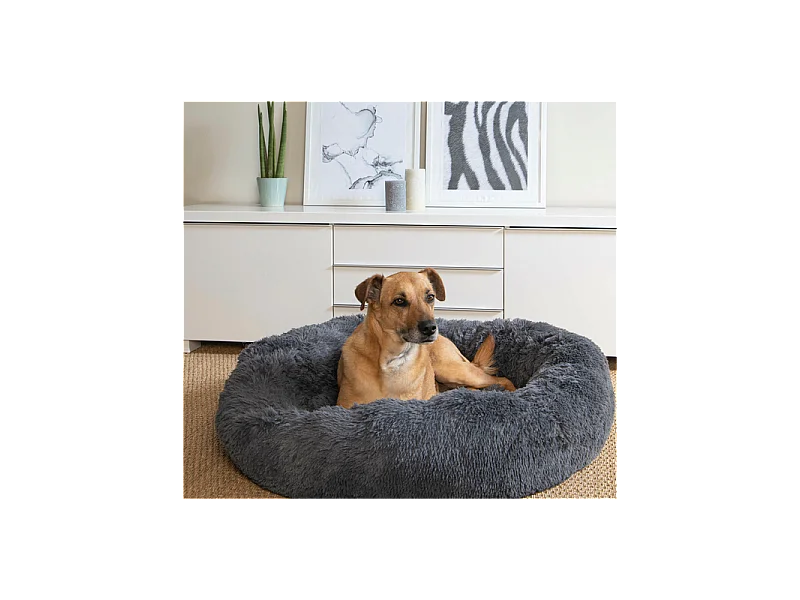 Coussin pour Chien & Chat "Fluffy" 95cm Anthracite
