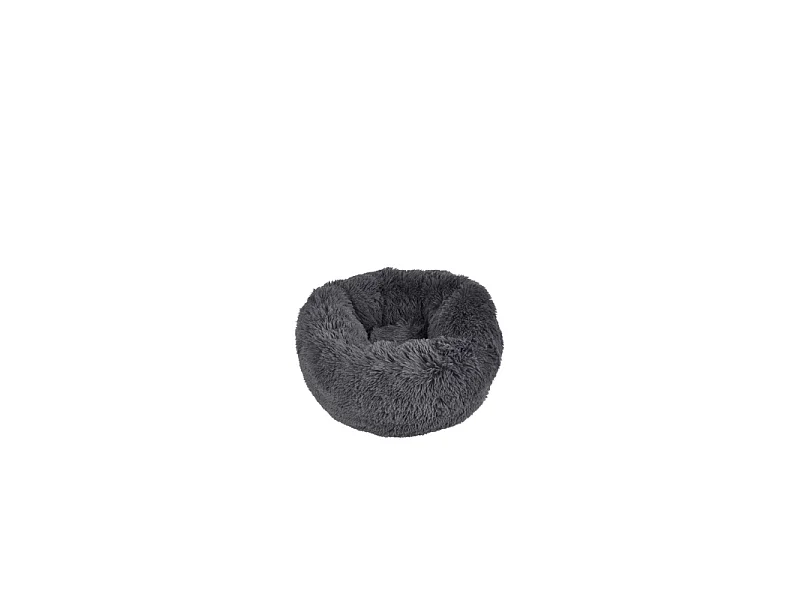 Coussin Rond pour Chien & Chat "Fluffy" 55cm Anthracite