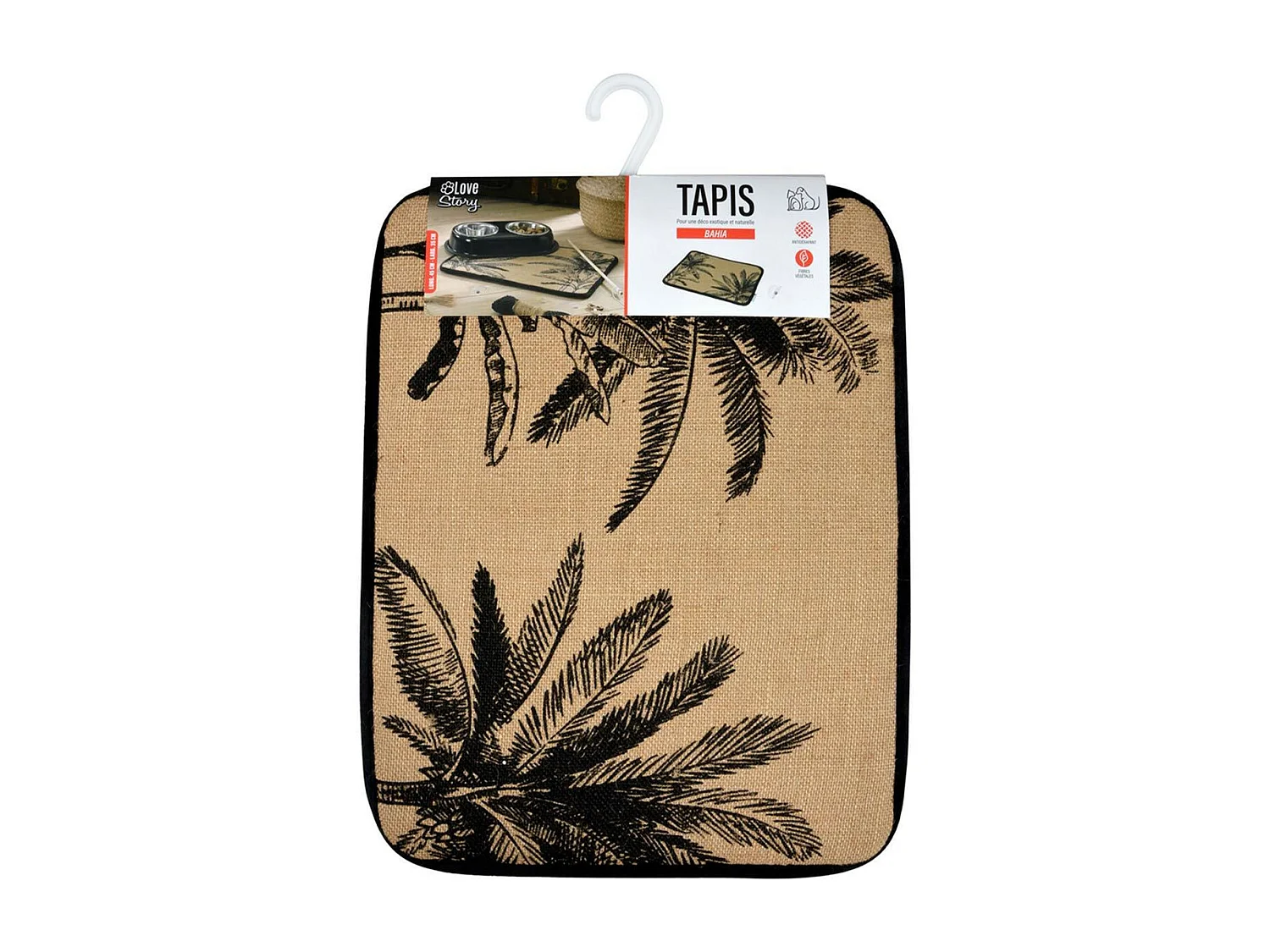 Tapis de Repas pour Animaux "Bahia" 45cm Beige