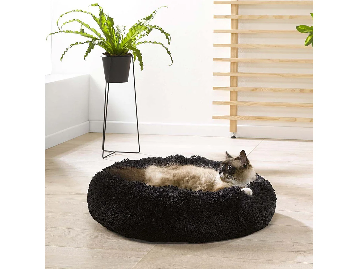 Coussin pour Chien & Chat "Fluffy" 75cm Anthracite