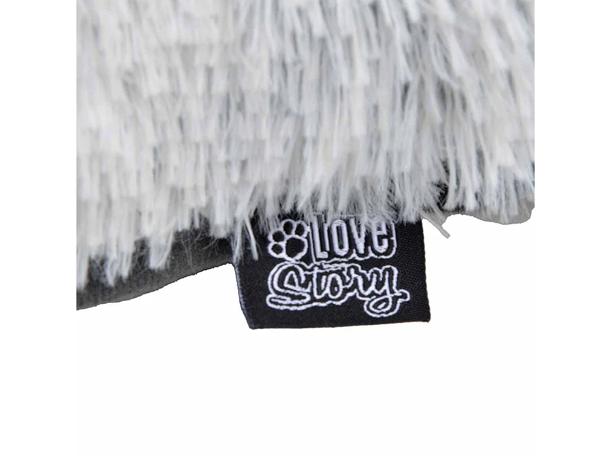 Coussin pour Chien & Chat "Fluffy" 107cm Blanc Chiné