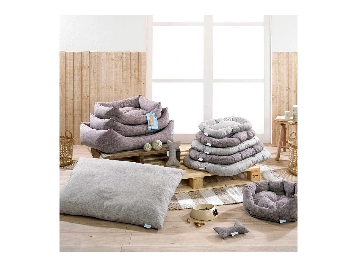 Coussin pour Chien & Chat "Eco Blu" 60cm Noisette