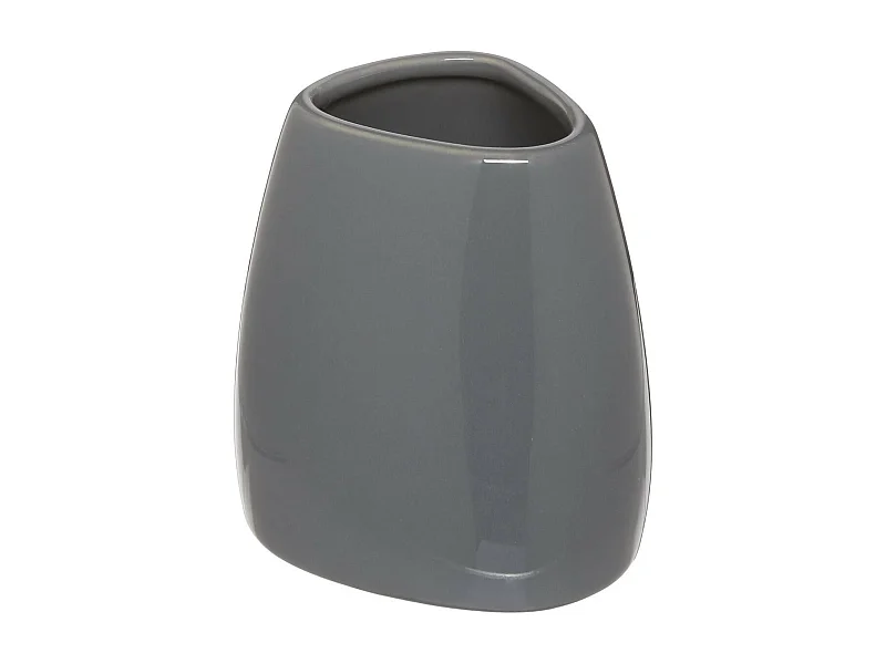 Gobelet Salle de Bain "Galet" 9cm Gris