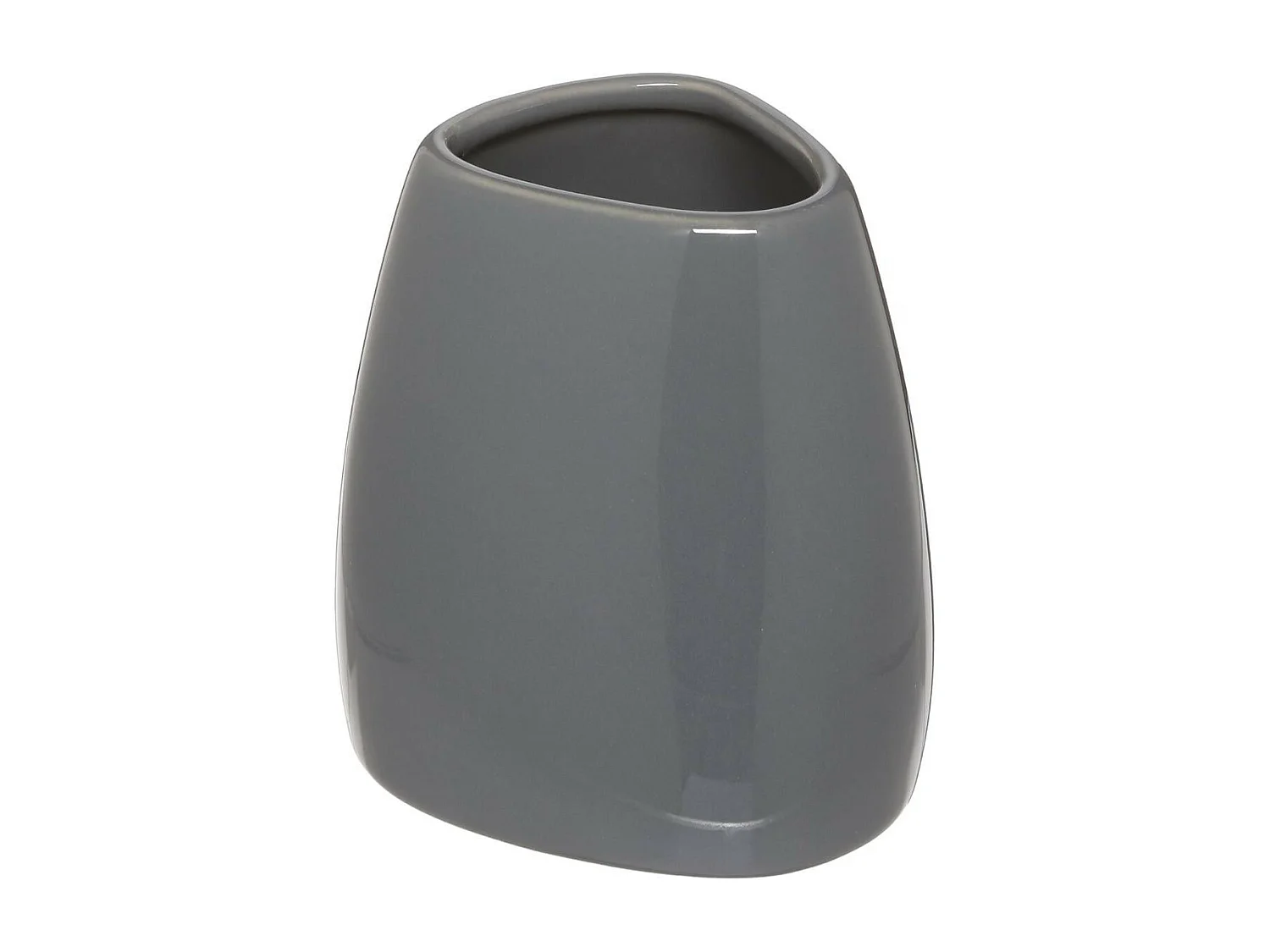 Gobelet Salle de Bain "Galet" 9cm Gris