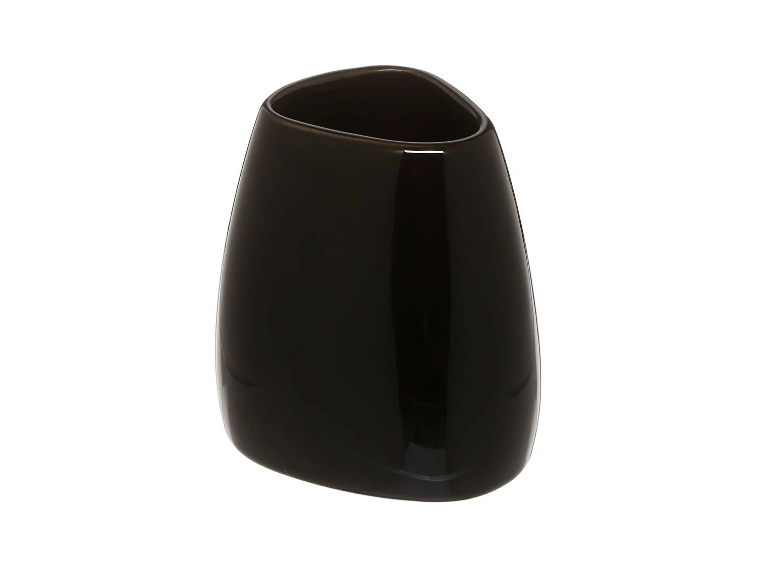 Gobelet Salle de Bain "Galet" 9cm Noir