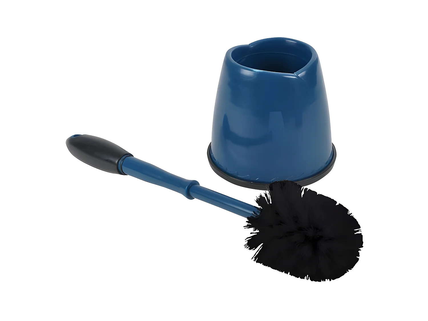 Brosse WC "Bicolore" Anthracite & Bleu Paon