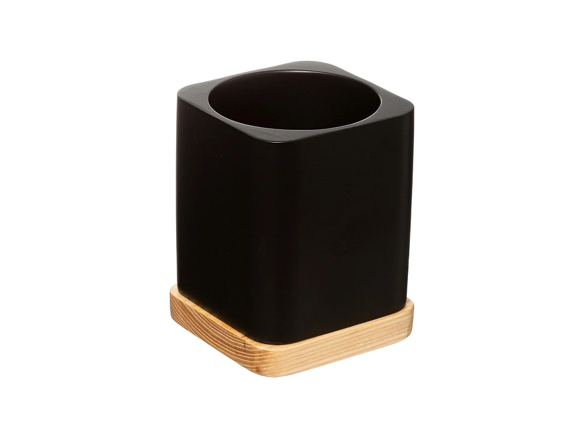 Brosse WC Design "Natureo" 35cm Noir