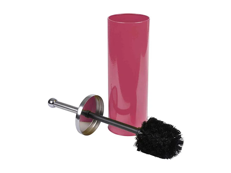 Brosse WC Design "Metalia" 37cm Framboise