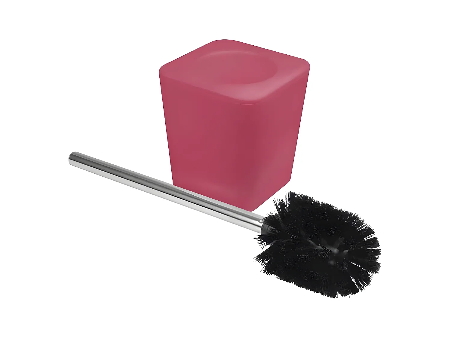 Brosse WC Soft Touch "Vitamine" 38cm Framboise