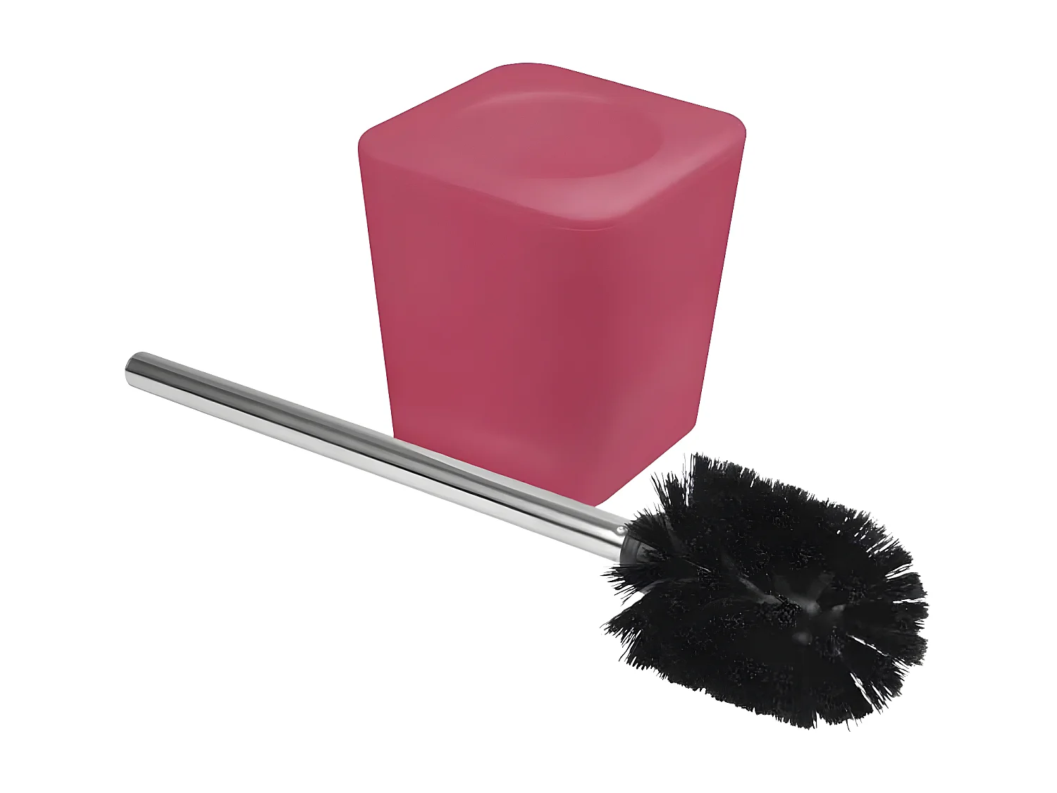 Brosse WC Soft Touch "Vitamine" 38cm Framboise