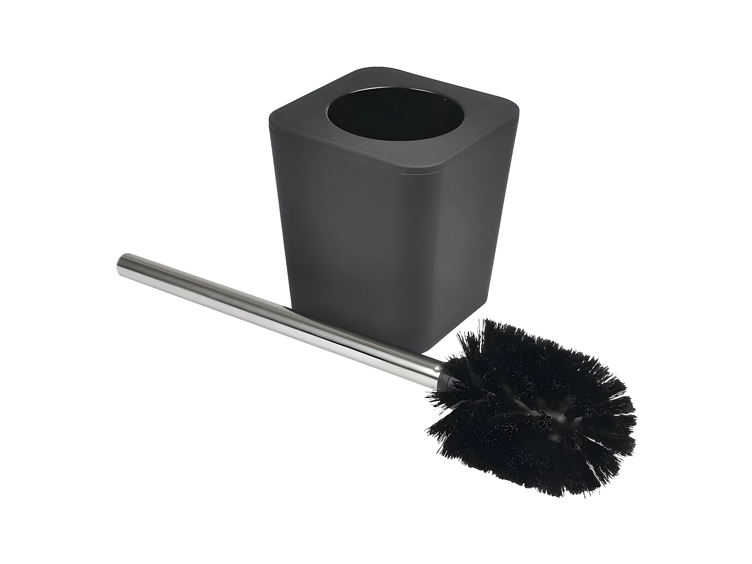 Brosse WC Soft Touch "Vitamine" 39cm Noir