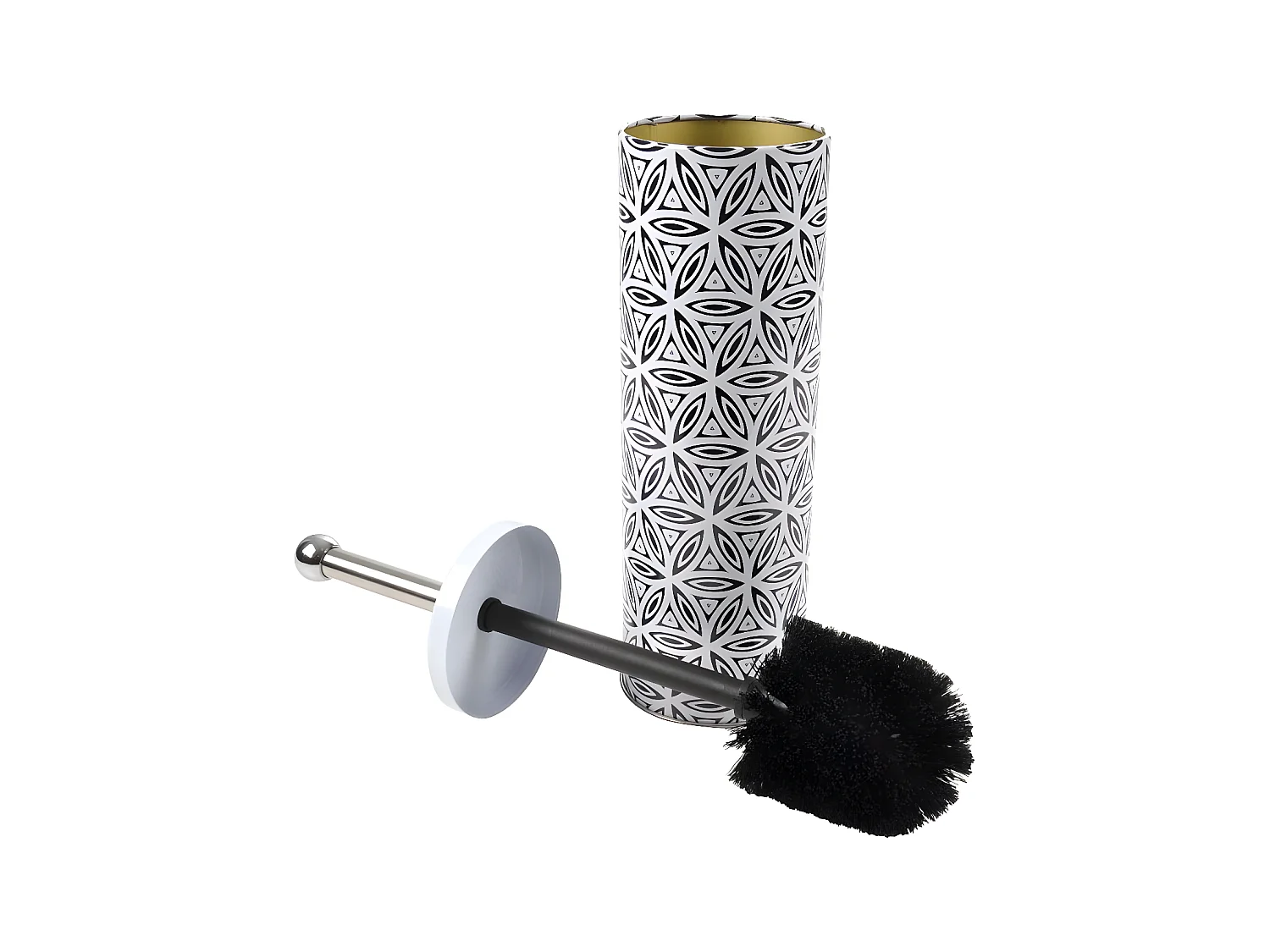 Brosse WC Imprimée "Graphic Jungle" 37cm Noir