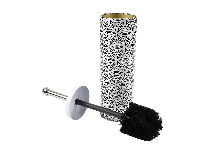 Brosse WC Imprimée "Graphic Jungle" 37cm Noir
