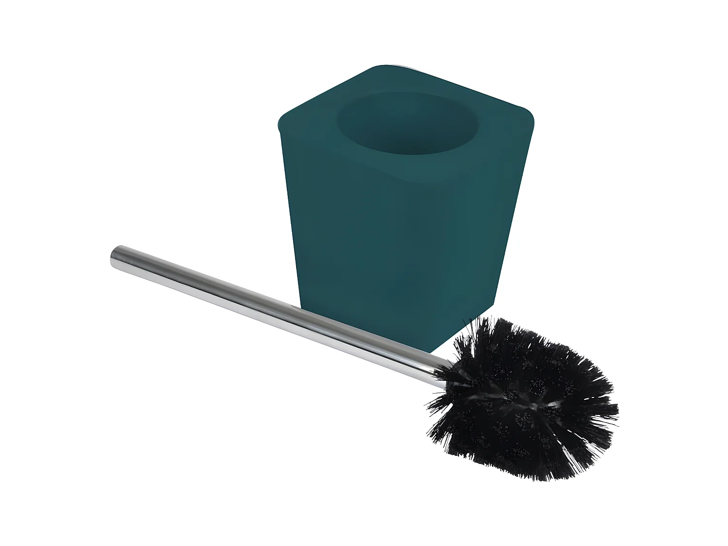 Brosse WC Soft Touch "Vitamine" 39cm Bleu Canard